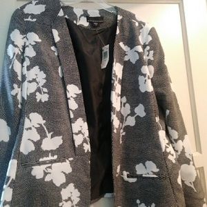 Size 12 black and white blazer
